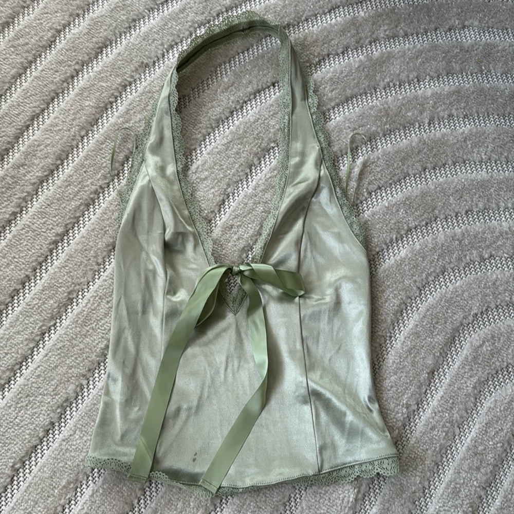 UO Green Halter Top